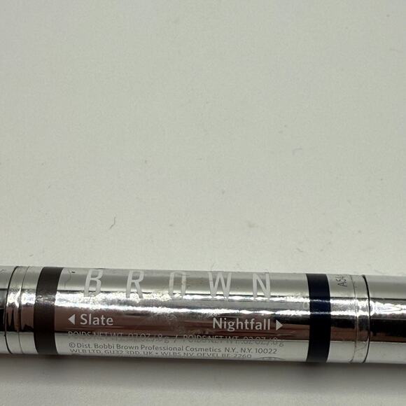 BOBBI BROWN Long Wear Cream Eye Shadow & Kohl Liner Slate Nightfall Matte .02 Oz - Picture 2 of 6